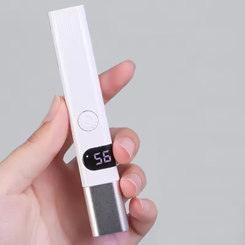 Hot Selling Nail Extension Gel Curing Lamp Handheld Diamond Portable Rechargeable 3W Mini Nail Lamp with Rhinestones