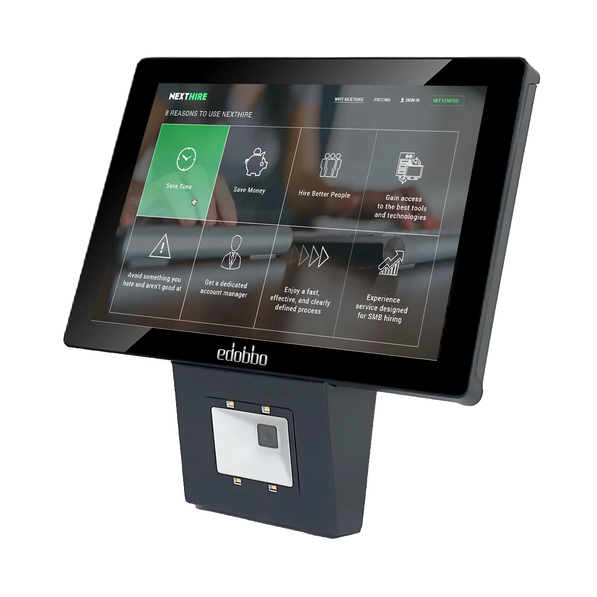 1d/2D/Qr Code Scanner Android/Windows Self Service 10-Inch Price Checker for Supermarket