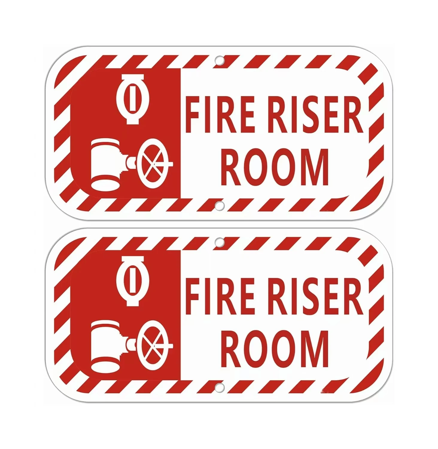 Securun 2024 Wholesale Hot Selling Reflective Fire Riser Room Sign With Water and Weather Proof Aluminum Material for Safety