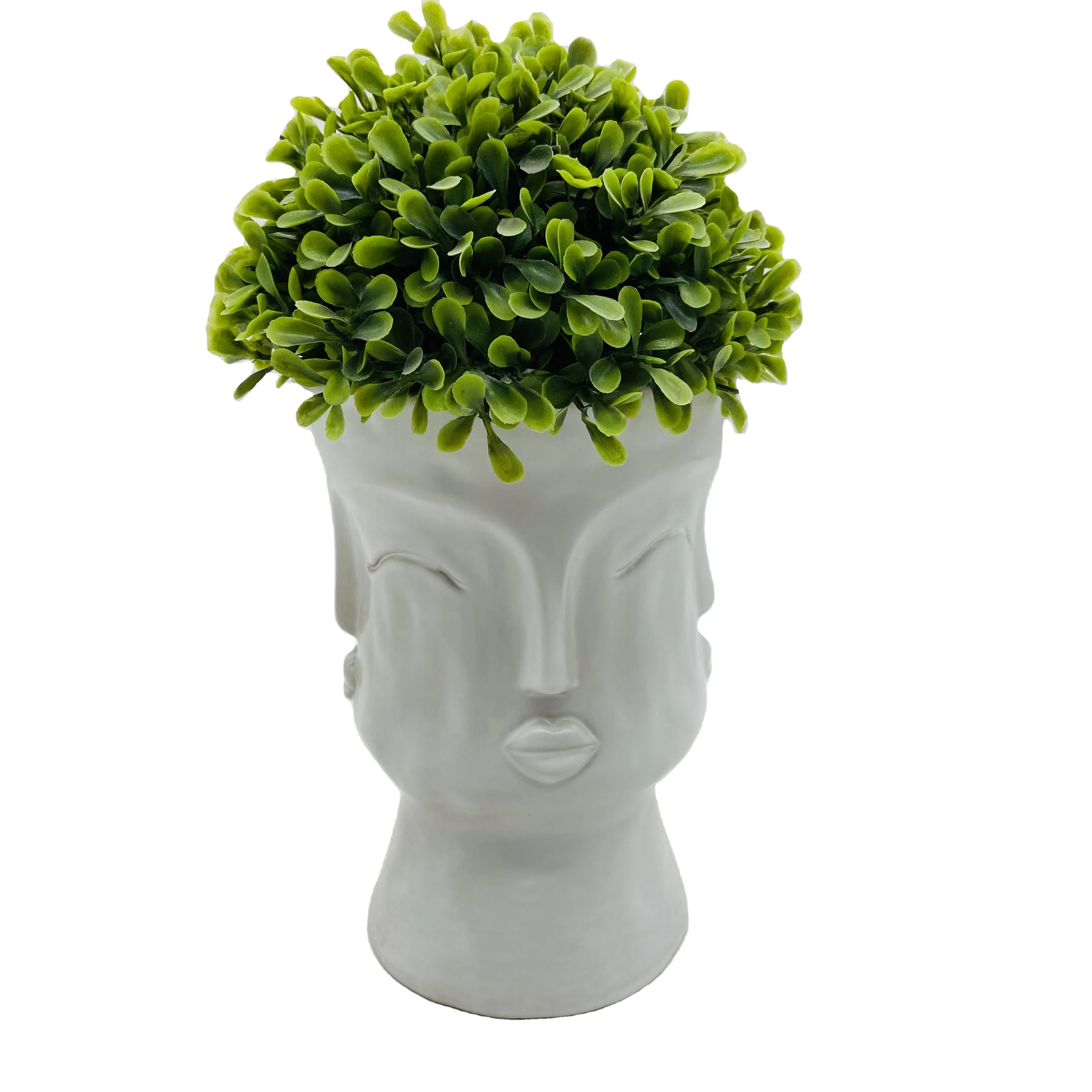 Ceramic Head Planter Human Face  Plant Pot decorative indoor flower pot
