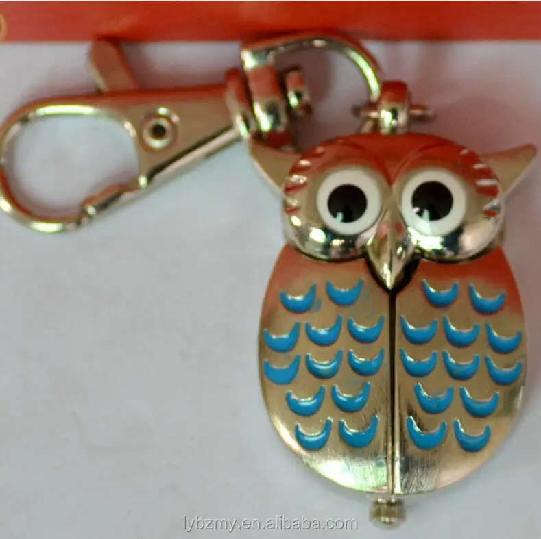 
Wholesale Small size classic OWL Bronze Dia 27MM Pocket watch vintage Toy Pocket watch with necklace Chain SP004 