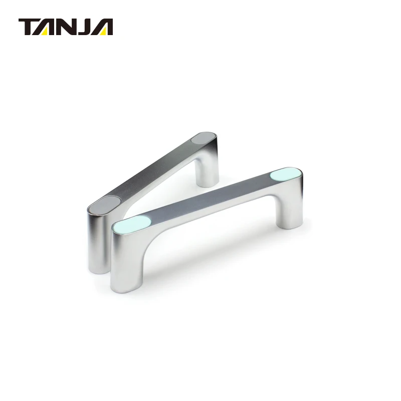 Zinc Alloy U handle For Kitchenware Chrome plated (pearl chrome) Silver Pull Handle Bridge Handle For Machinery