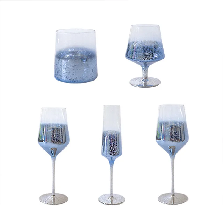 HY High-footed champagne glass light luxury creative star crystal glass