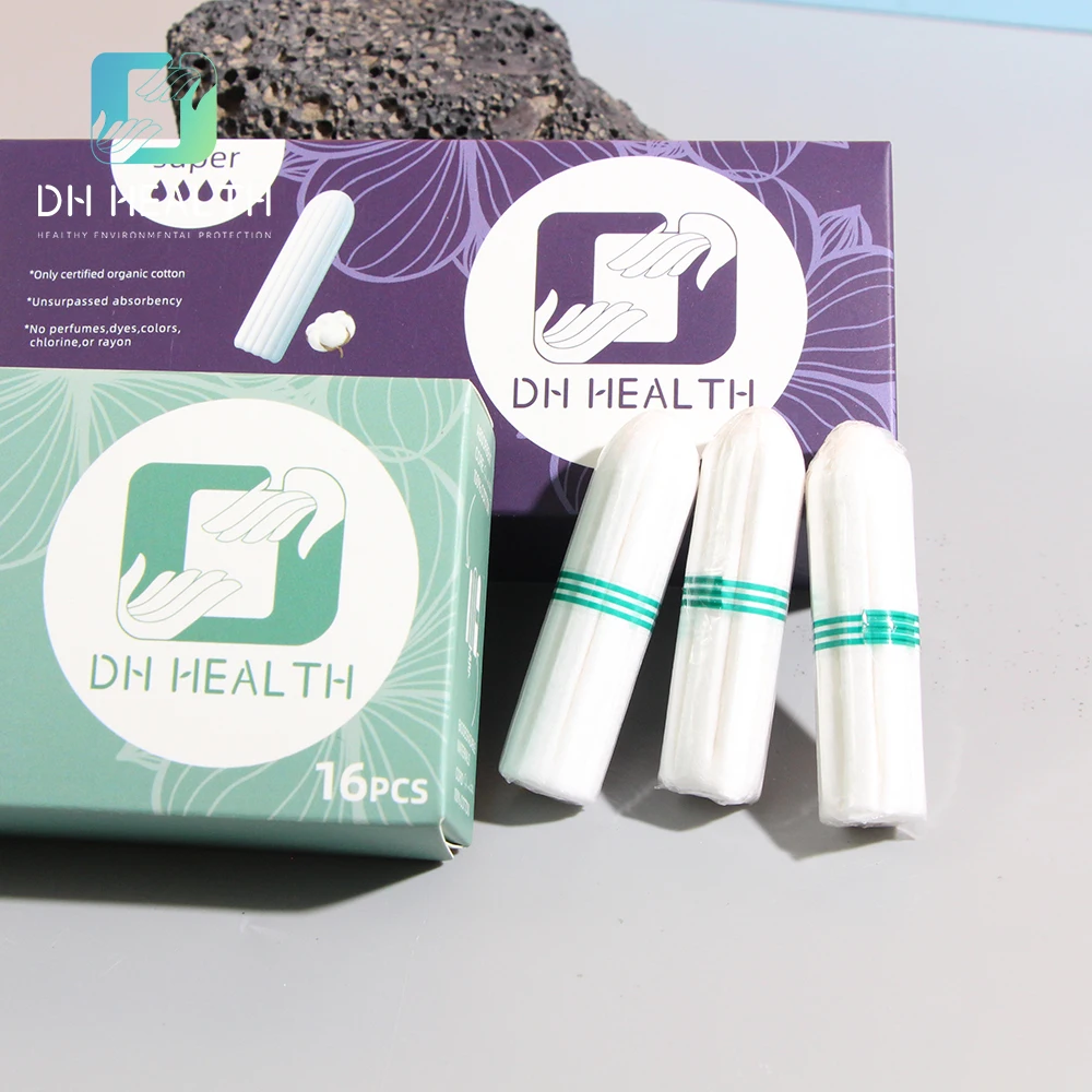 100% Organic Soft Cotton Tampons High Quality Disposable For Women Private