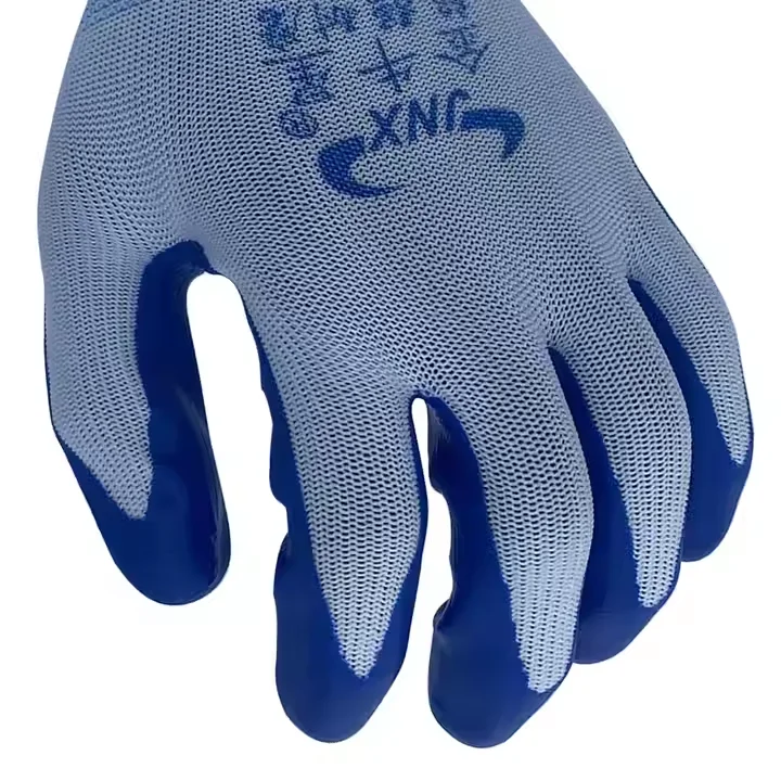 No MOQ request nitrile smooth hand protective gloves safety tools PPE working gloves for construction durable and breathable