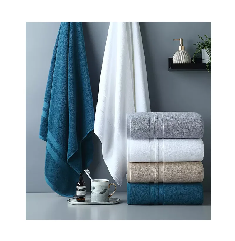 Быстросохнущее бесплатное пробное мягкое толстое банное полотенце из 100% хлопка наборы домашних простых банных