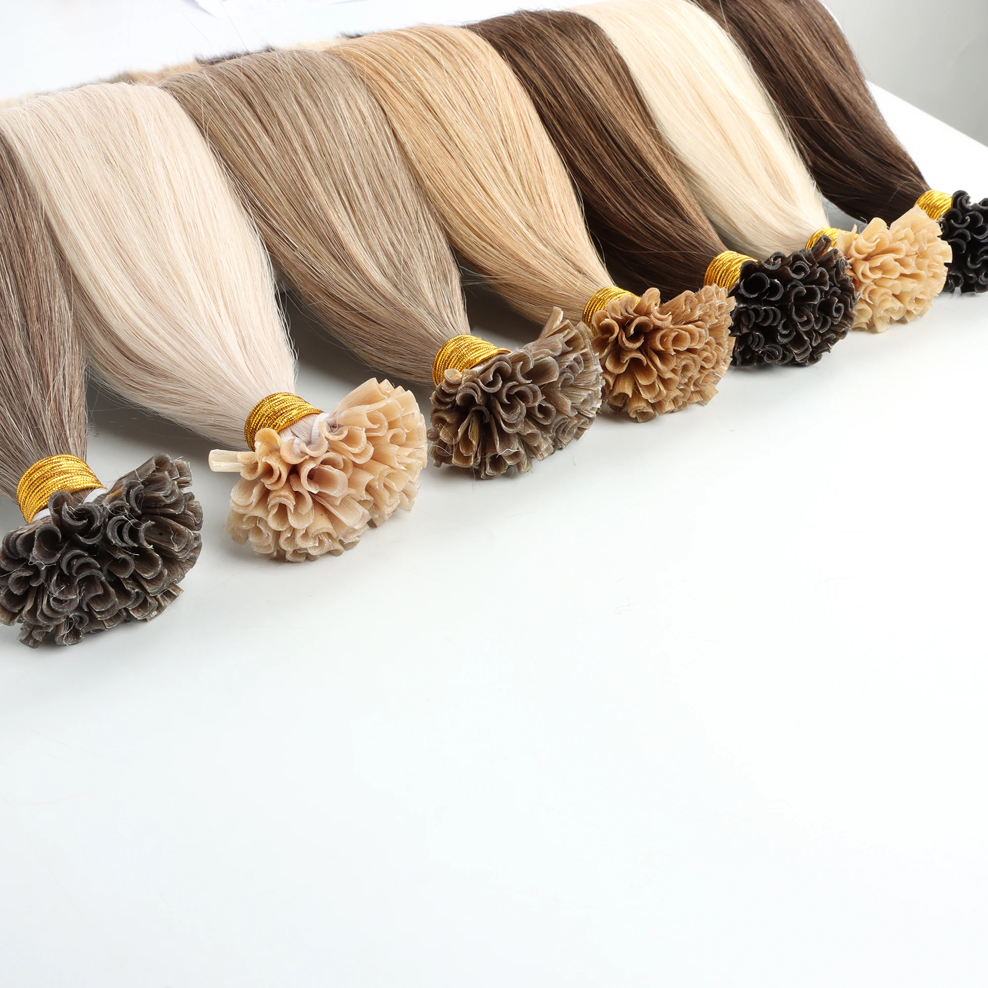 Raw Hair Wholesale Italian Glue Bond U Tip Hair Extensions Human Hair Full 100 Cuticle Double Drawn Russian Remy Keratin U Tip