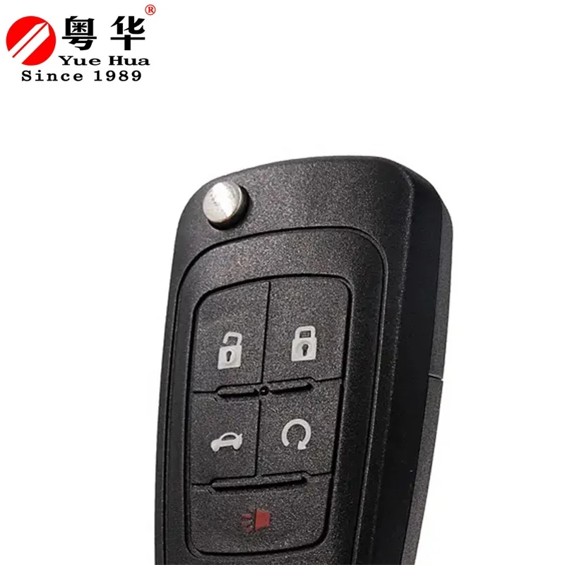5 Button Folding Car Flip Remote Control Key Case Shell For Chevrolet Cruze Equinox Sonic Malibu Holden Commodore uncut blade