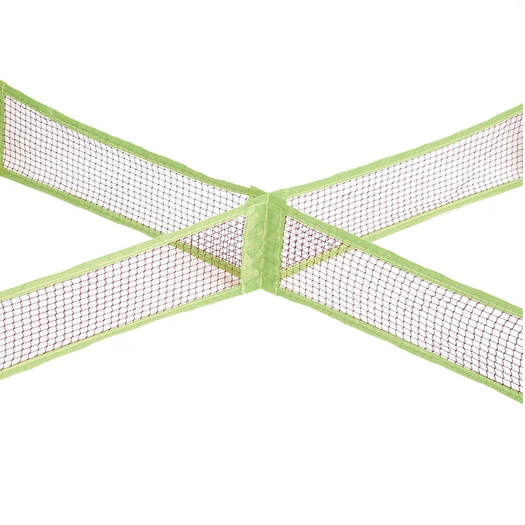 Light green color different option net Volleyball cross square net play game in beach or outdoor not include iron poles