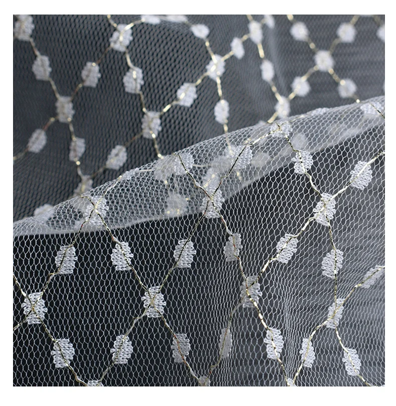 100% Nylon Net Fabric Stretchy and Breathable for Sportswear Bags Lingerie Upholstery Home Textiles 420d 1000d Yarn Count