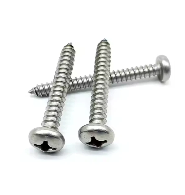 DIN 7981 M2.5 M3 M6 M8 China Suppliers Wholesale Stainless Steel Cross Pan Head Tapping Screw