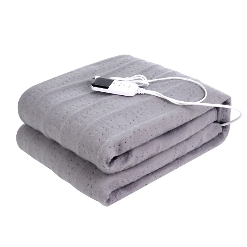 Warm Blanket Automatic Switch Off Electric Heating Blanket  Single and double beds available Soft Plain Winter Travel Acrylic