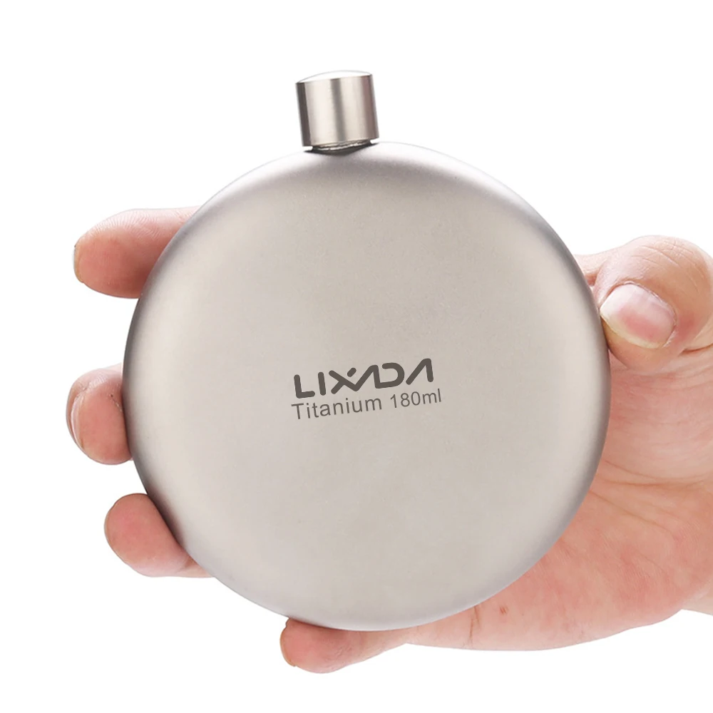  Lixada 180 мл герметичная титановая фляга Алкогольная виски винная фляжка для кемпинга альпинизма путешествия