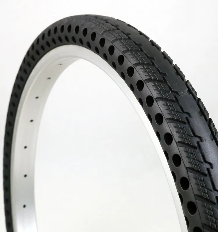 Nedong 20 inch bicycle solid TPE tires  20x1.75 airless solid bicycle colored fat bike tire for road bicycle kids bike