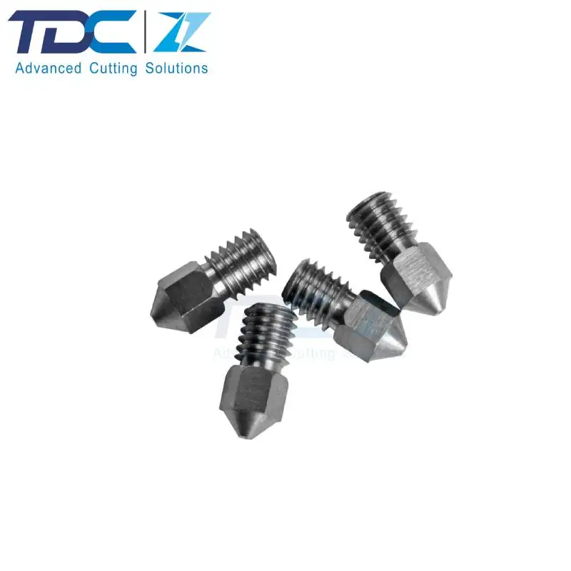 Hot product trend carbide 3D printer nozzle tungsten carbide 3D printer nozzle with a hole
