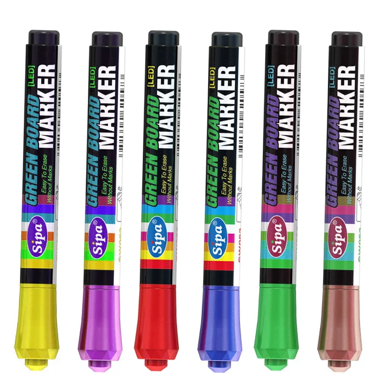 Aqueous ink water base vivid color non-toxic wet or dry erase whiteboard marker pen