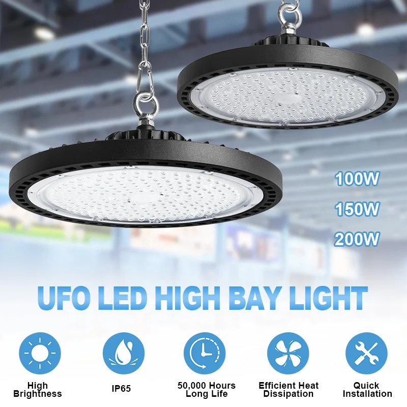 
High Quality IP65 Explosion Proof Badminton Court 150W 200W High Bay LED Lights 100W UFO LED High Bay Light For Drop Shipping High Quality IP65 Explosion Proof Badminton Court 150W 200W High Bay LED Lights 100W UFO LED High Bay Light For Drop Shipping