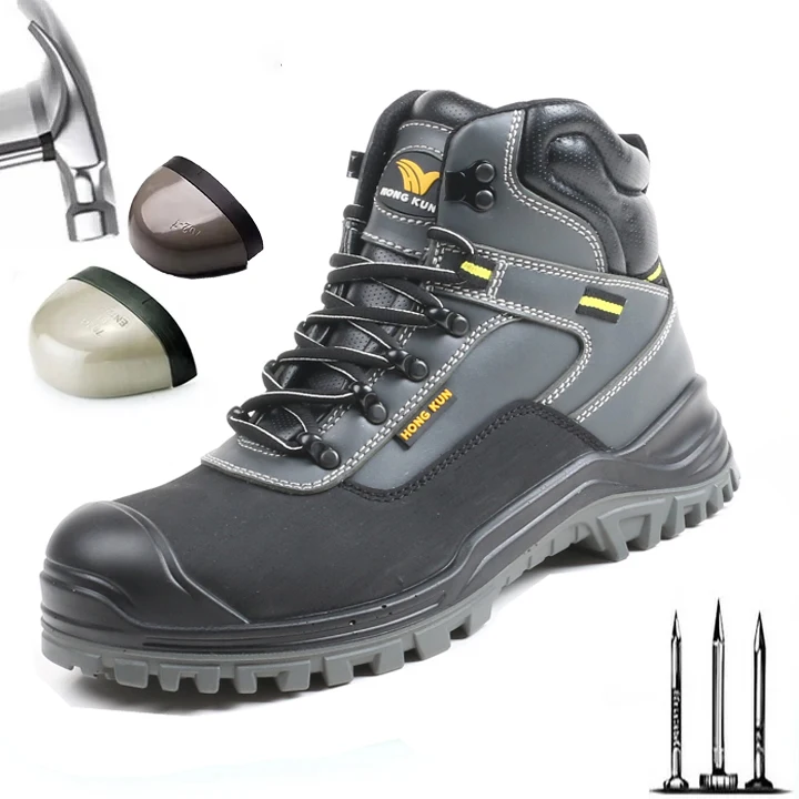 Brand Wholesale High Quality Custom Comfortable Waterproof safety shoes construction steel toe shoes for work