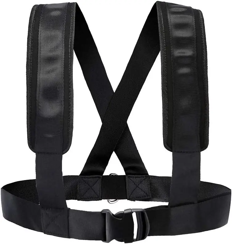 BSCI factory custom logo Adjustable Padded Training Workout Sled Tire Pulling Harness Fitness Resistance
