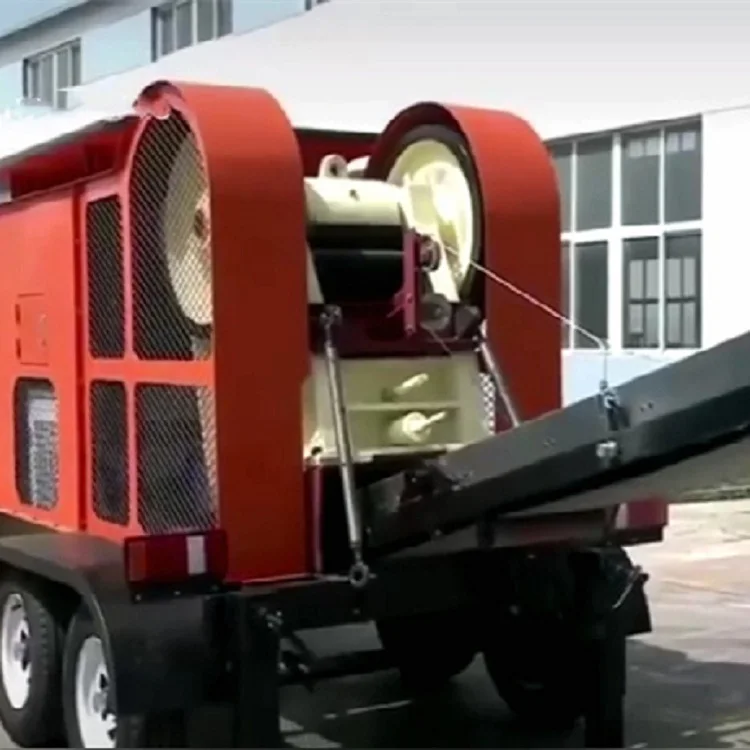 Tired Small Mobile Aggregate Rock Crushing Plant Jaw Crusher Machine