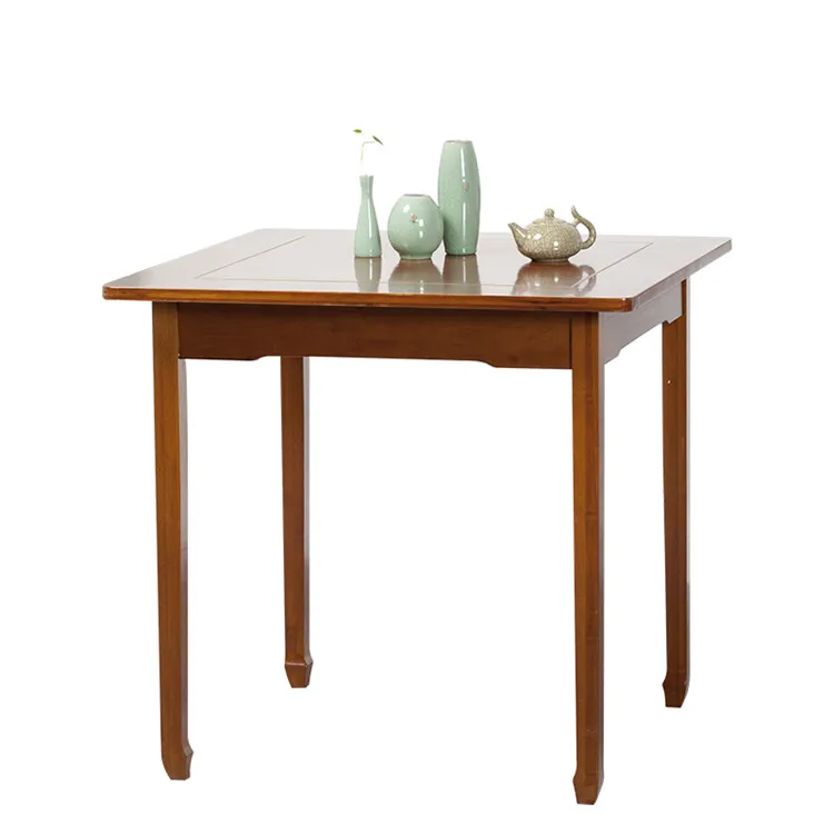 Лидер продаж, высококачественный квадратный обеденный стол из бамбукового дерева для домашней гостиной