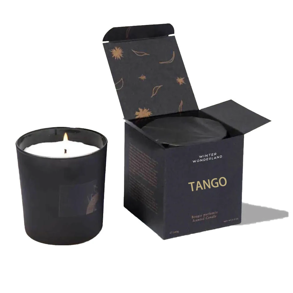 Custom Logo Candle Box Packaging Recyclable Candle Paper Boxes Luxury Paper Packaging Suppliers Textured Cardboard Boxes