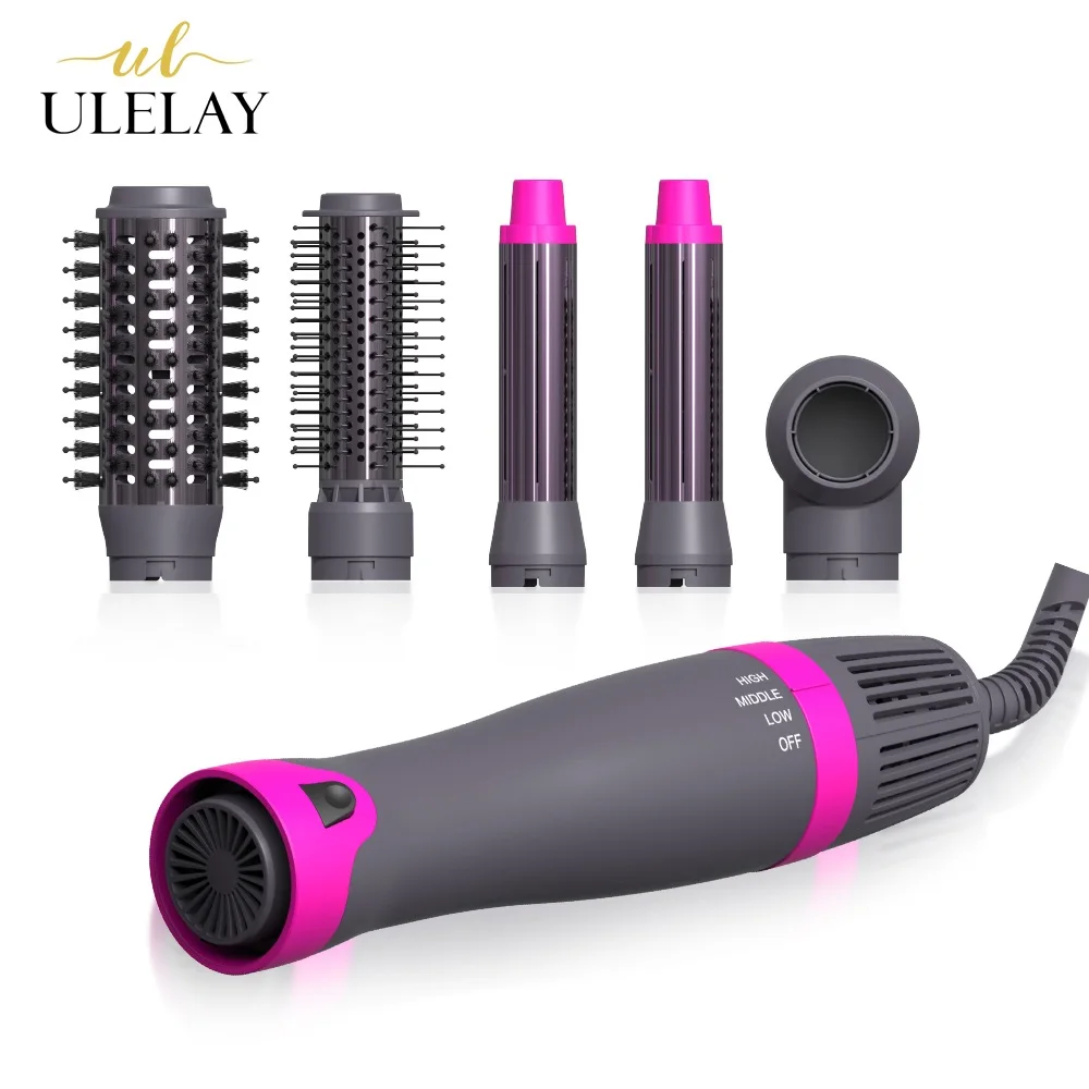Electric BLDC Brushless Motor 110000 rpm Hot air Hair Wrap Styler 7 in 1 multi Blowout Hair Dryer Brush Hair Styler