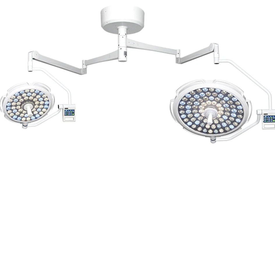 Mplent factory supply  Ceiling Double Heads ZW-G700/500 Shadowless LED Operation Theater Light Import Arm Operating Lamp