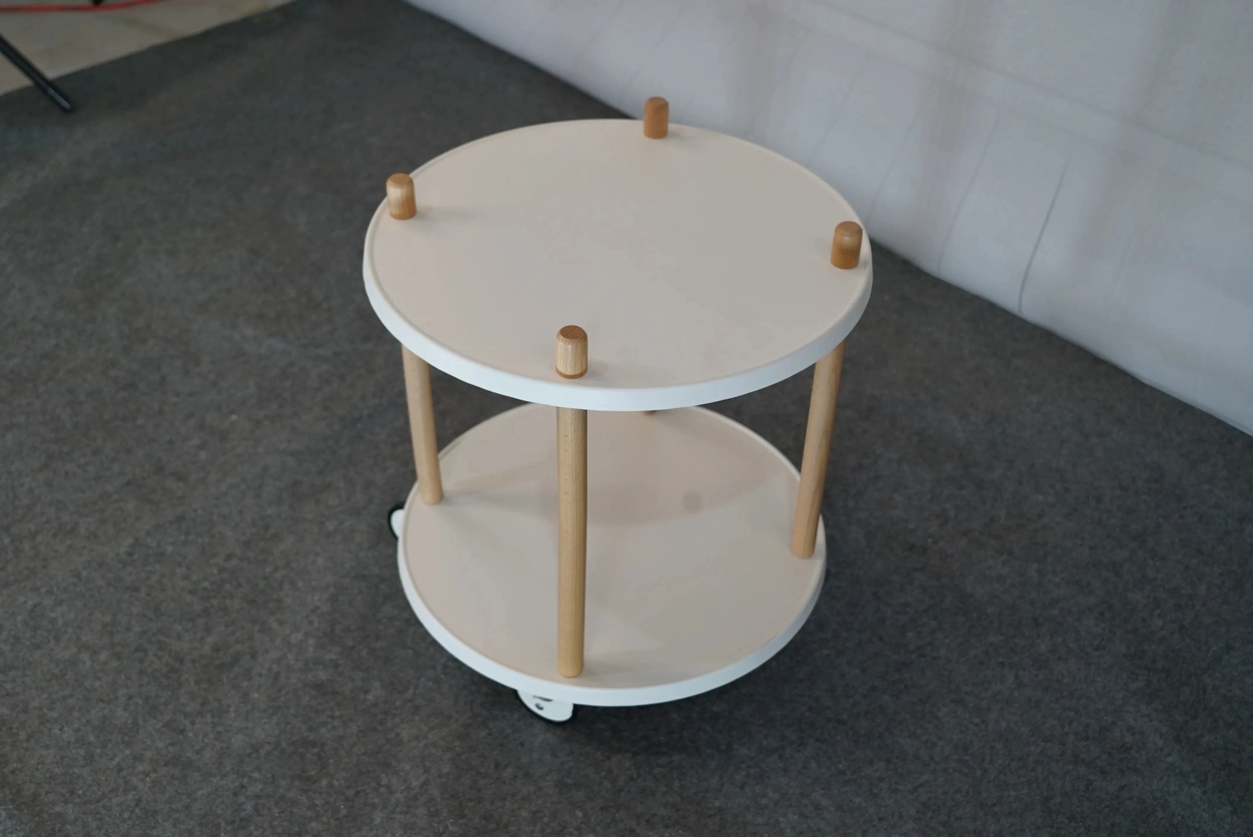 3-Tier Metal Utility Service Cart Hand Trolley storage Cart end table for Kitchen Living Room Bedroom & Apartment Rack Organizer