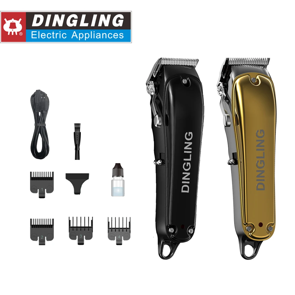 DINGLING Free Sample Attractive Price New Type Barber Wireless Professional Rechargeable Hair Trimmer Clipper