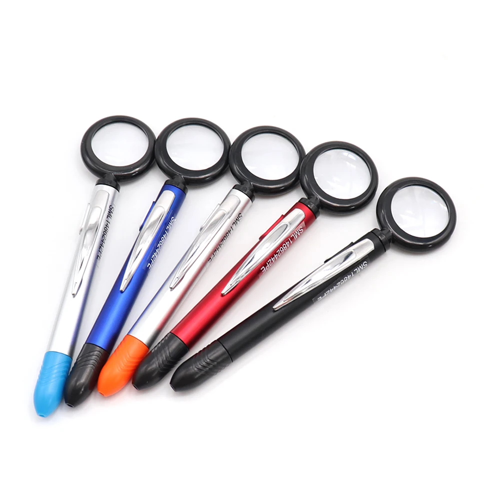 2020 Hot sell New design  ballpoint pen with a  magnifying glass, logo pen