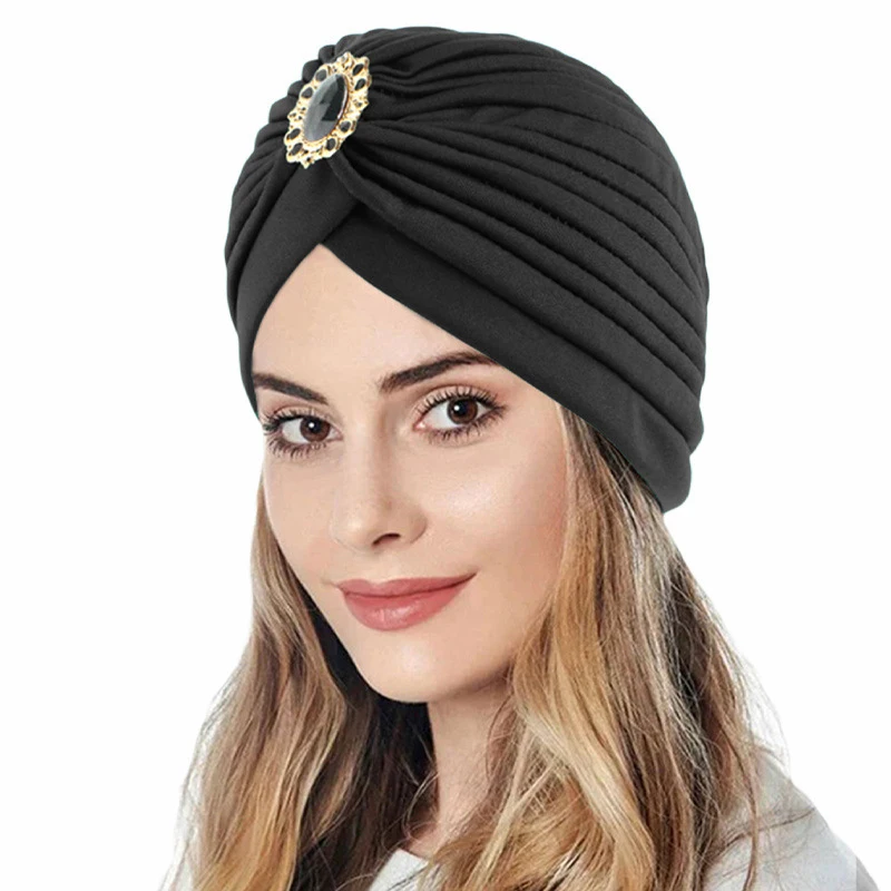 Alloy Accessories Indian Hat Muslim Hijab Ethnic Bandanas Arabic headscarf Turbans custom logo bonnets for women