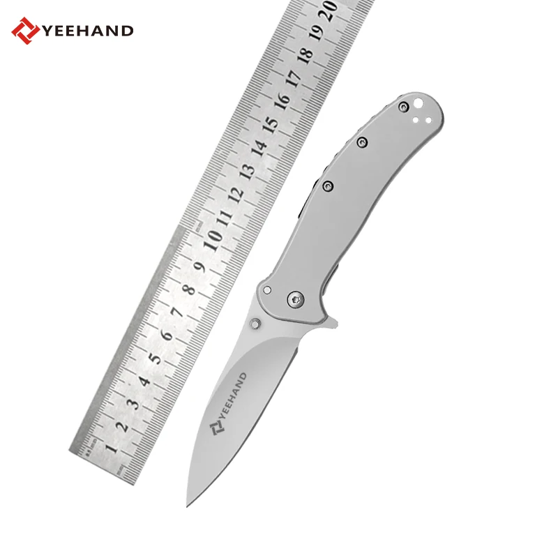 China factory designed folding button knife buck survival knife edc tactical outdoor knife