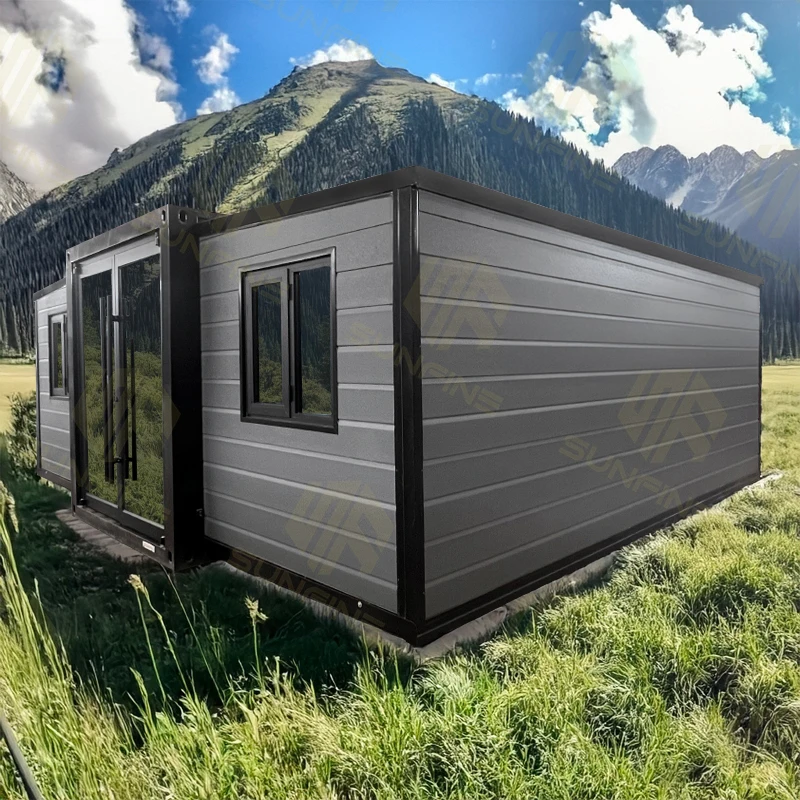 Modular Portable Prefab Expandable Container Home Cabin House Flexible Living Building With Kitchen Bathroom