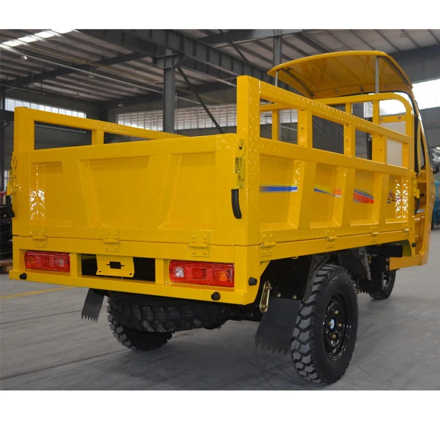 200CC motorized gas powered cargo tricycle/van cargo tricycle/scooter with semi-closed cabin for adult