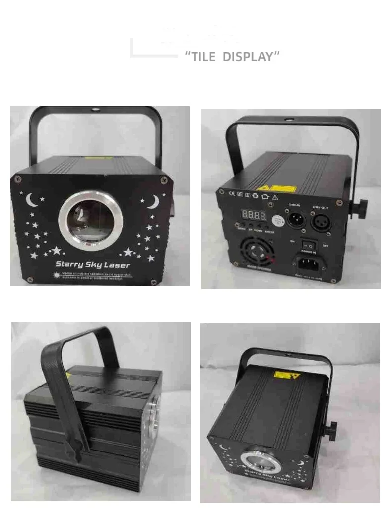Starry new four-eyed starry sky light full-color starry sky laser light atmosphere laser light bar private room