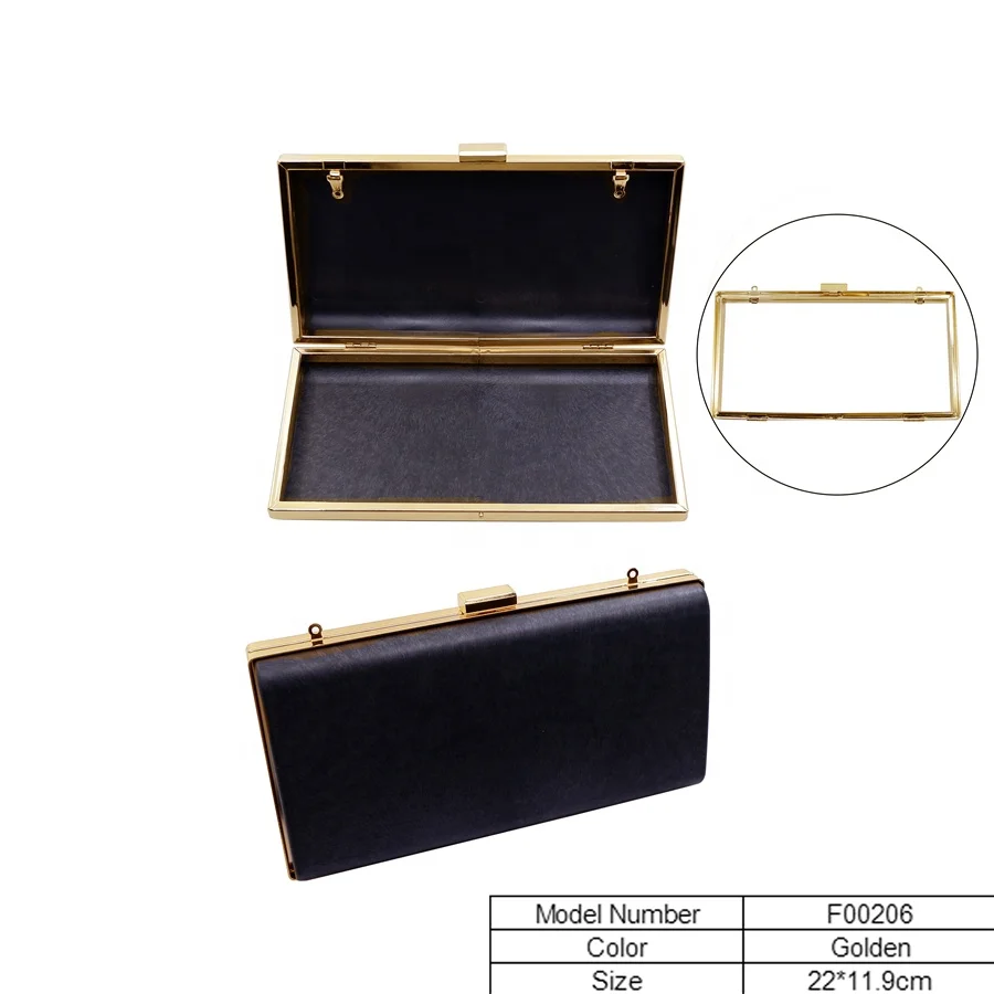 Wholesale custom metal box clutch frame and shell clutch frame box with factory prices