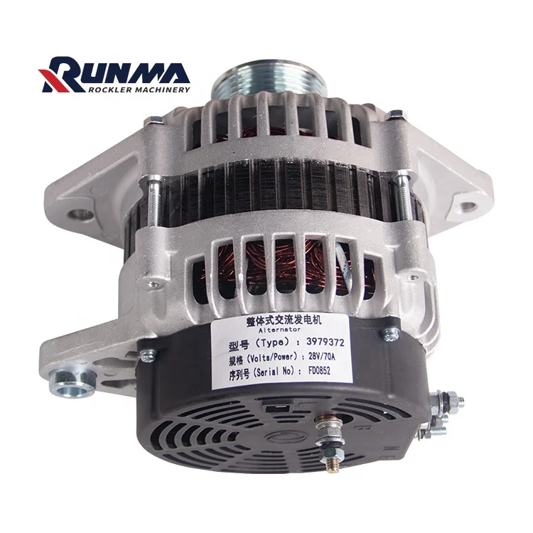 RUNMA 3979372 diesel Generator Featuring Electric Hydraulic Valve Block and Alternator