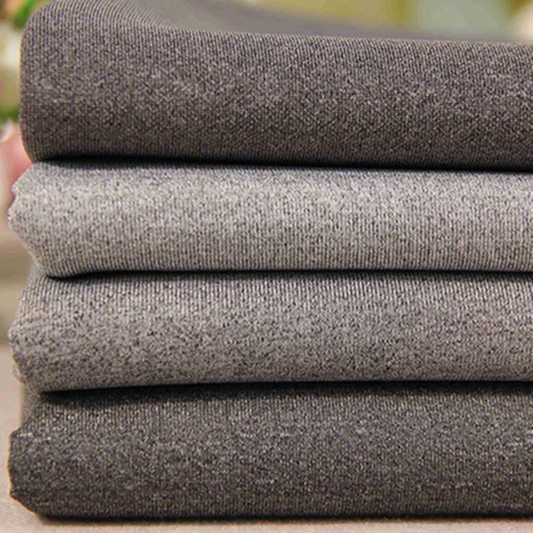 Off-the-shelf grey air layer health cloth air layer linen grey fabric linen air layer health cloth knitted