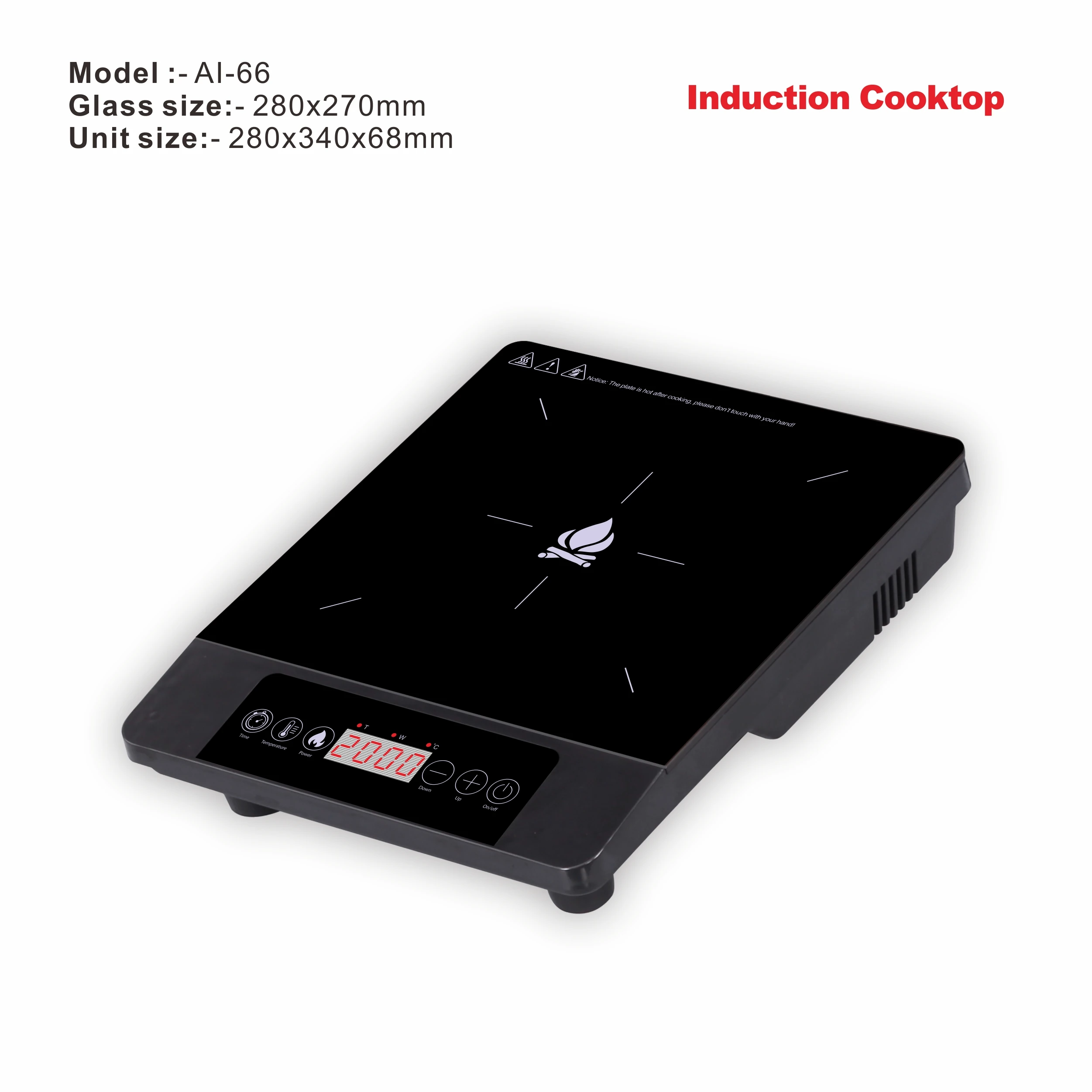2021 New Model for European Market cheap price Induction cooker with push control