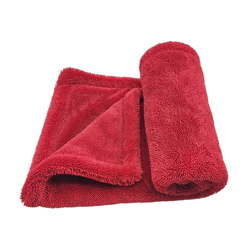 Microfiber Car Drying Towel Twisted Loop Pile Drying Towel Premium Microfiber Absorbent Towel 50X80cm 1400gsm