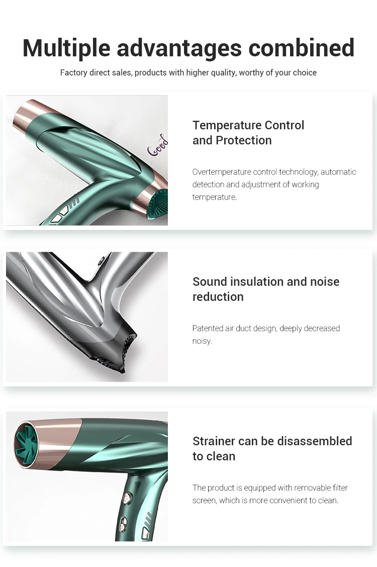 2022 дорожный складной фен для волос высокоскоростной портативный с отрицательными