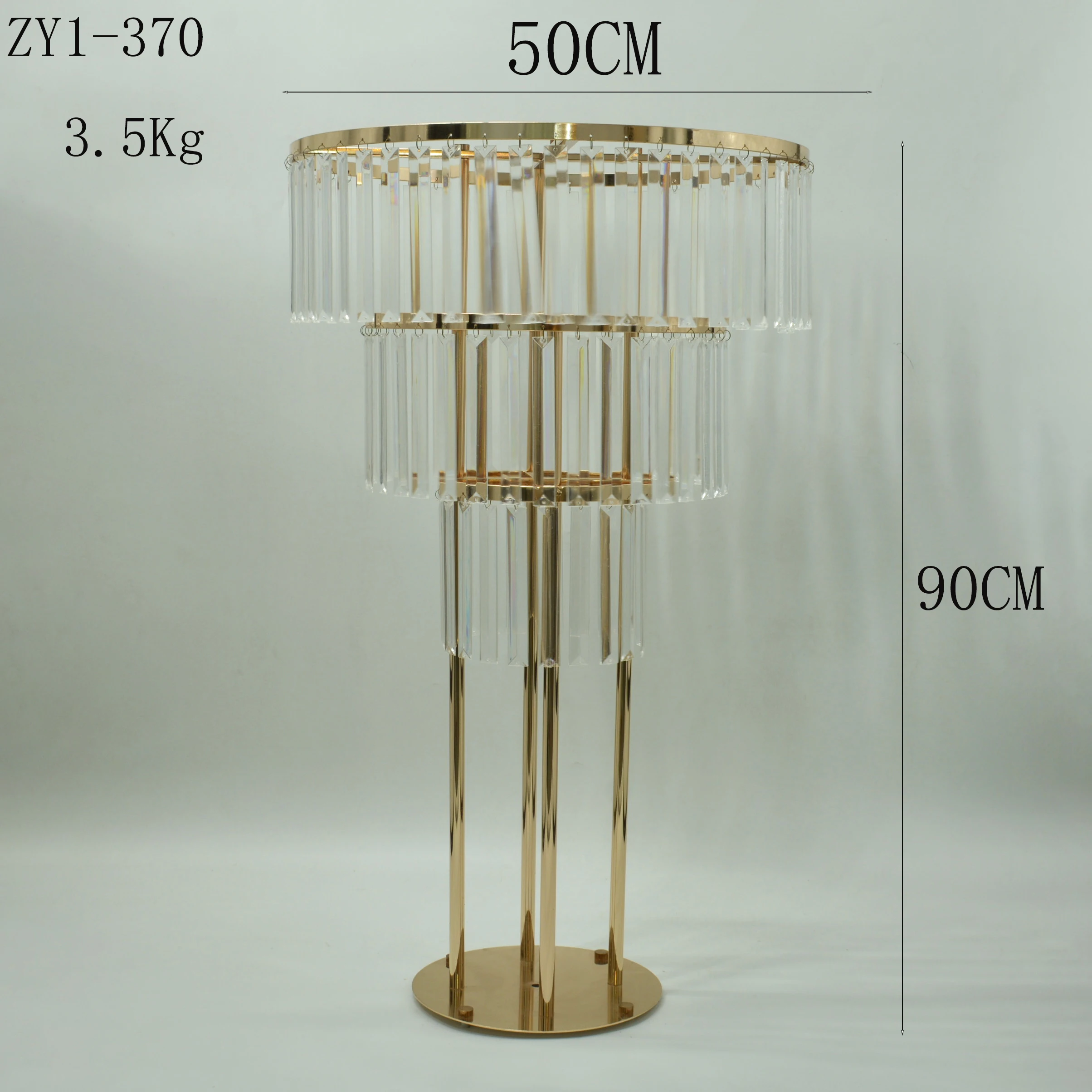 Wedding Centerpieces & Table Decorations Metal Flower Stands Backdrop Stand Display Tall Chandelier Pedestal Acrylic Pendant