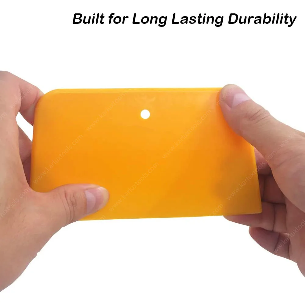 Automotive Body Filler Spreader 3 Sizes Reusable Plastic Puddy Scraper Set for Fillers, Putties, and Paint Bondo Spreaders