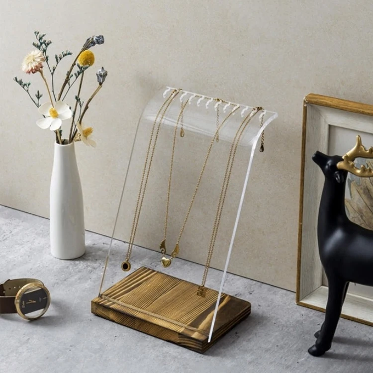 New Design Acrylic Earrings Storage Studs Holder Organizer Custom PMMA Earring Holder Panel Pierced Earring Display