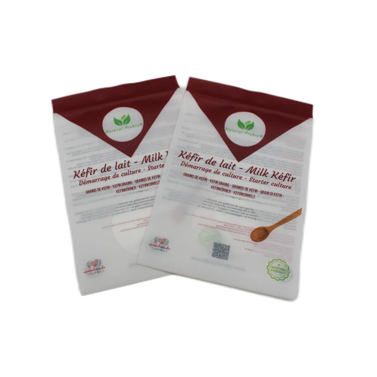 Custom Printed Small Plastic Package 3 Side Heat Sealing Zipper Pouch Resealable Snack Cookie Seed Packaging Bags