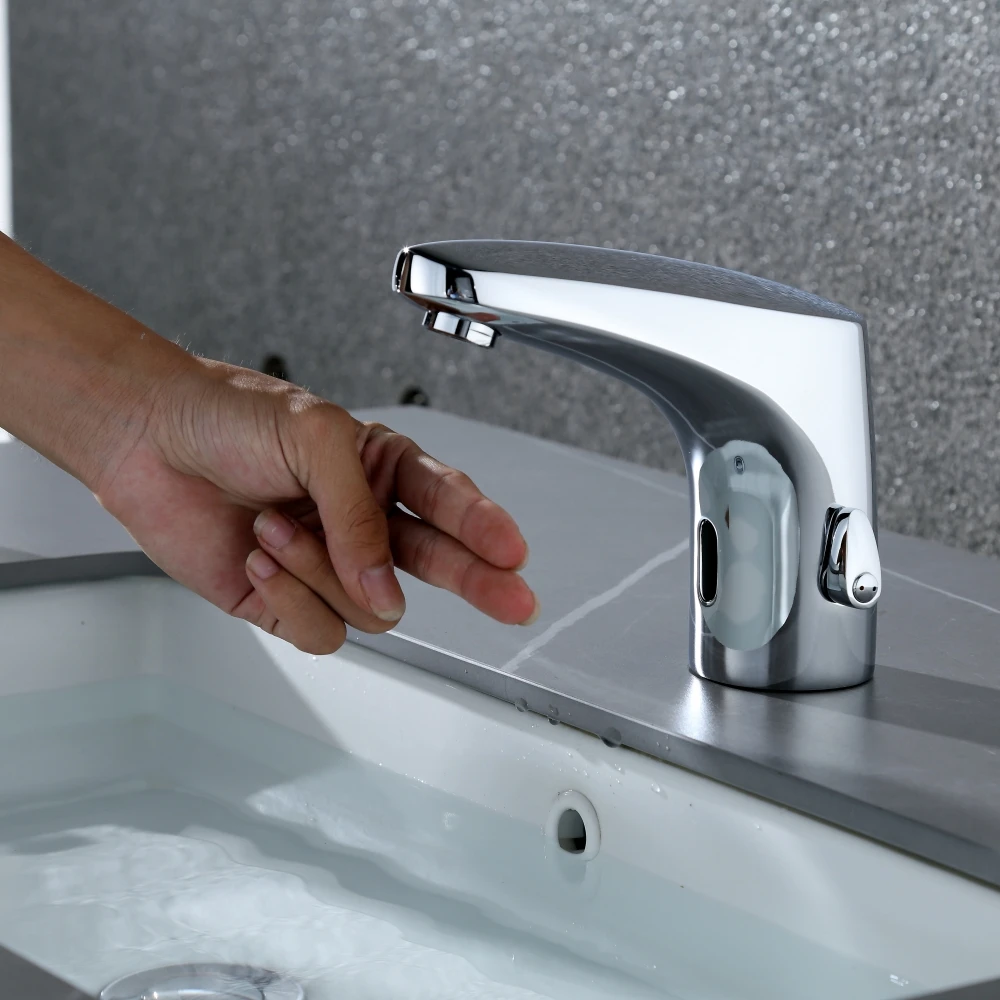 Ares Idealex Wall Mount Ware Hot and Cold Brass sensor faucet