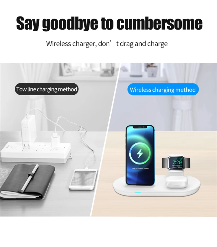 3 In 1 Fast Wireless Charger