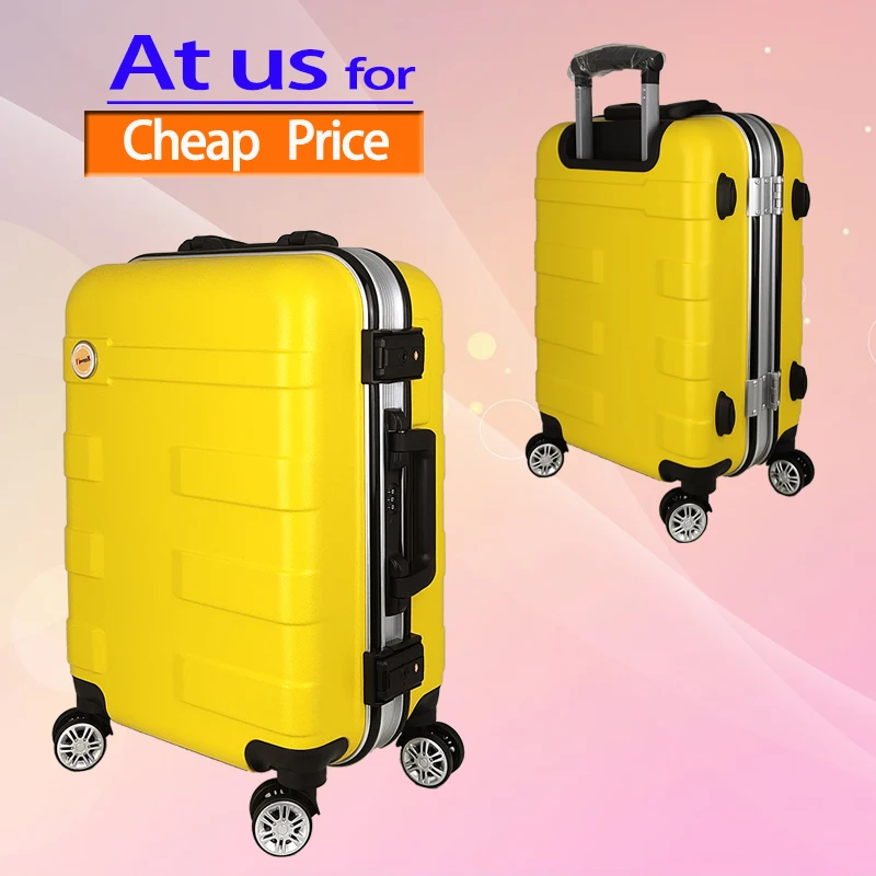2021 Carry On Hard Shell Trolley Aluminum Frame Suitcase ABS PC Plastic Travel Luggage Case
