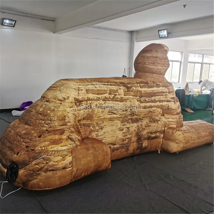 Customized inflatable egyptian pyramid building Giant Inflatable building Sphinx inflatable decoration for advertising